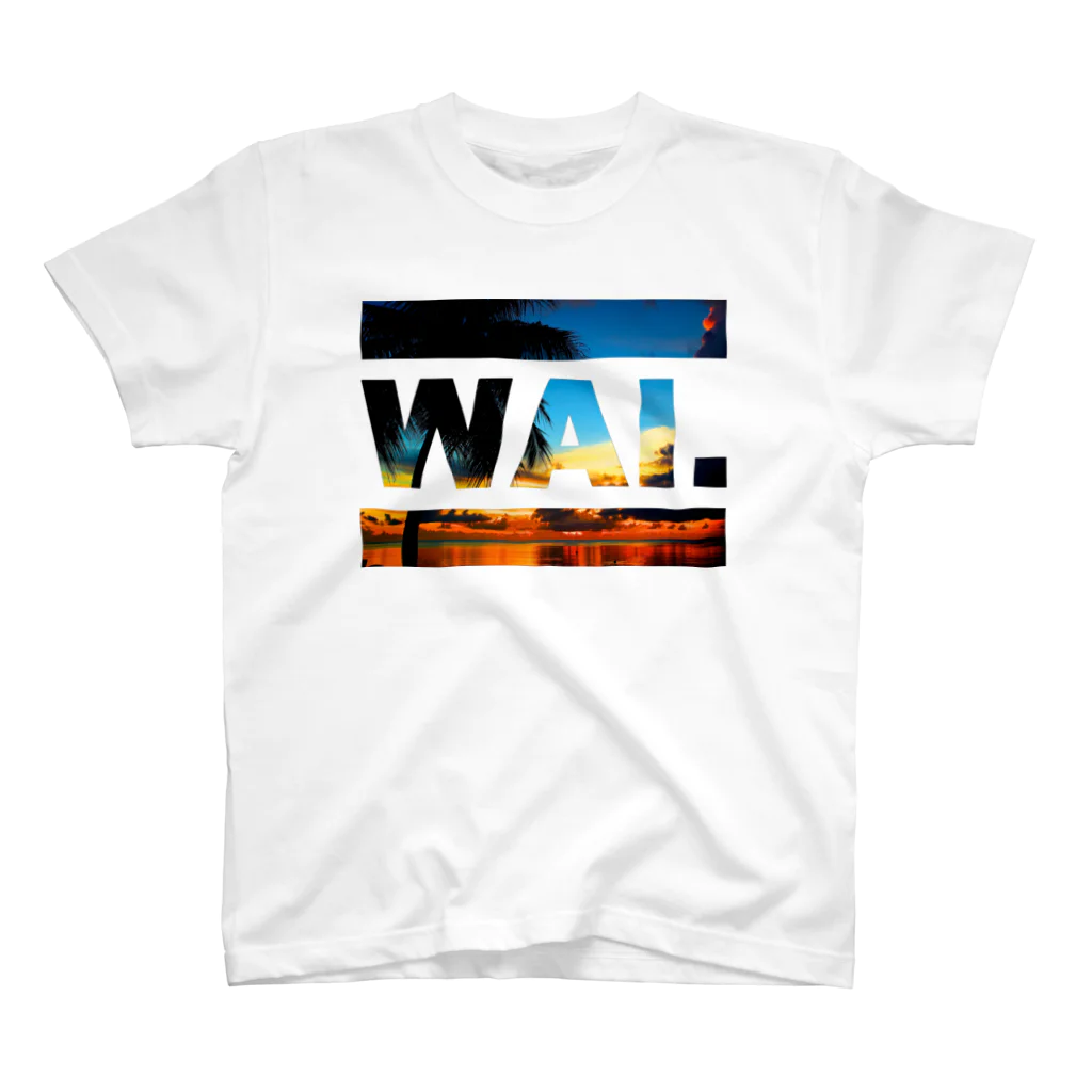 立花けんのグッズ屋さんのWAIT(ビーチ) スタンダードTシャツ