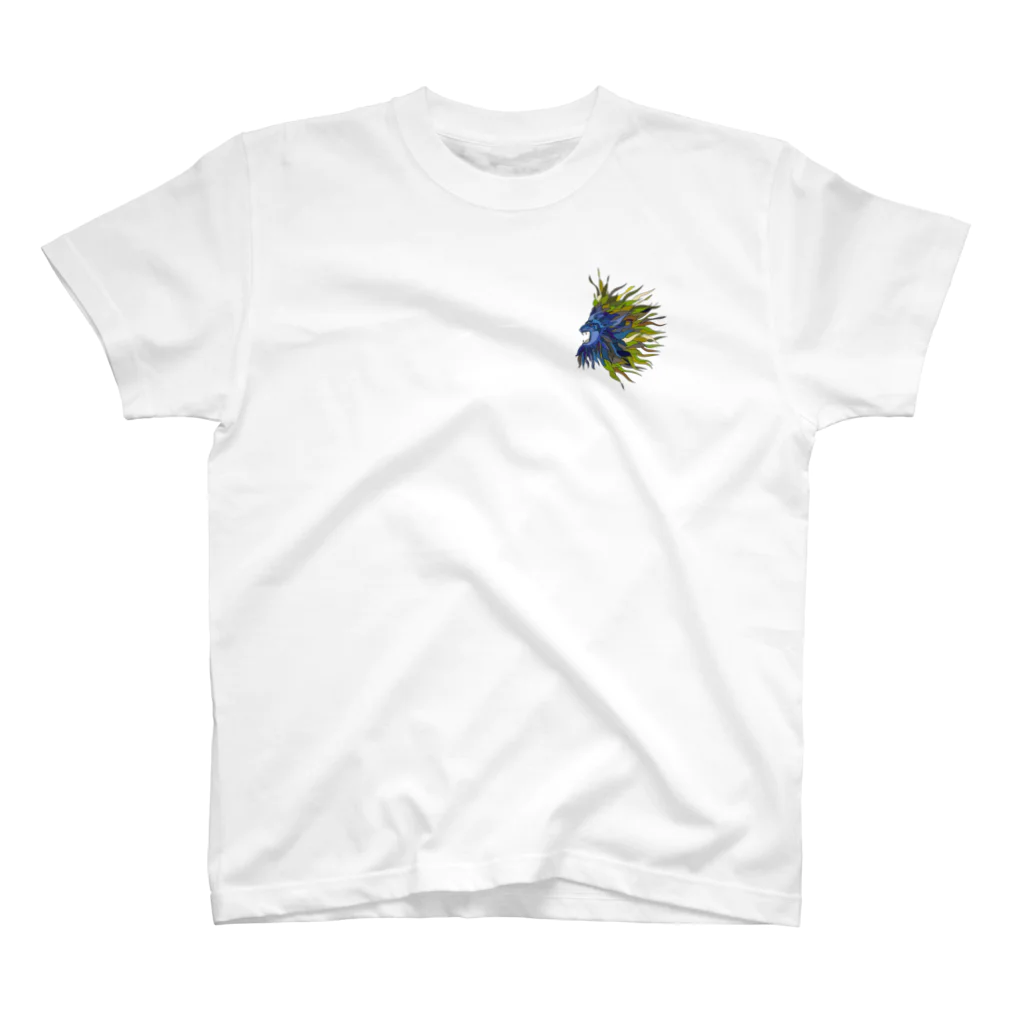 KIKOの青獅子のロアー Regular Fit T-Shirt