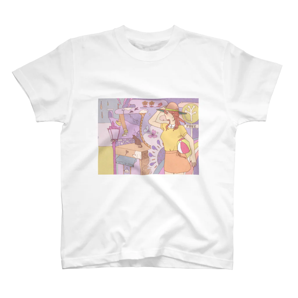 五月の夢と道(ちょっと色違い＆横幅短縮) スタンダードTシャツ