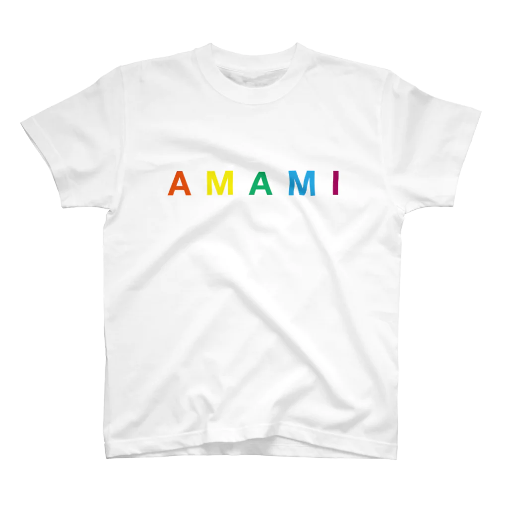 奄美太郎のAMAMI Color logo Tシャツ Regular Fit T-Shirt