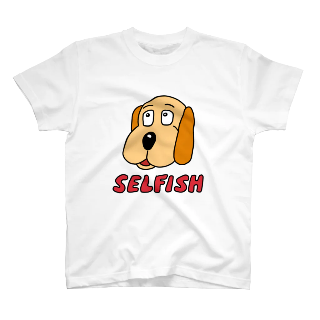 SELFISHのDOG スタンダードTシャツ