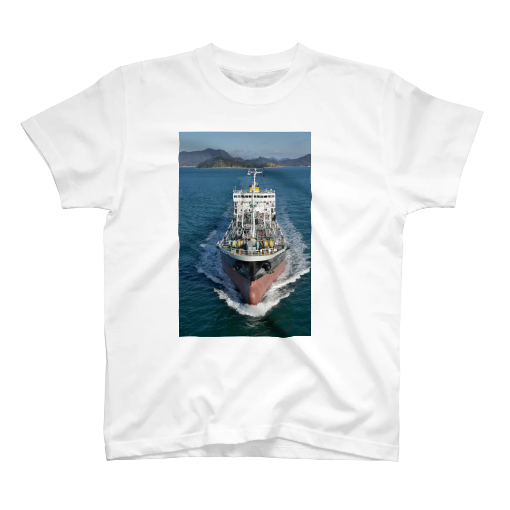 東幸海運タンカーグッツの東幸海運「ひなた」竣工時正面 Regular Fit T-Shirt