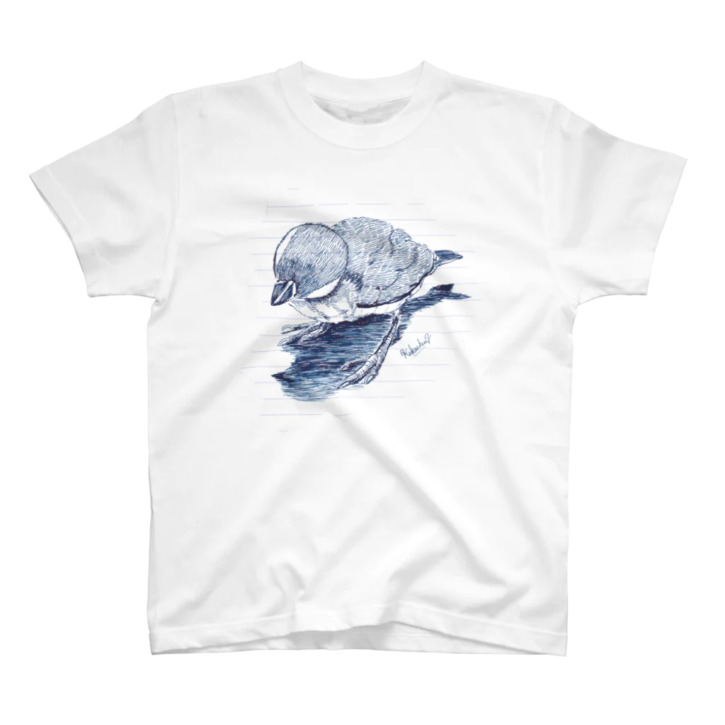 kakachun2のひな文鳥のくりくりアタマ スタンダードTシャツ