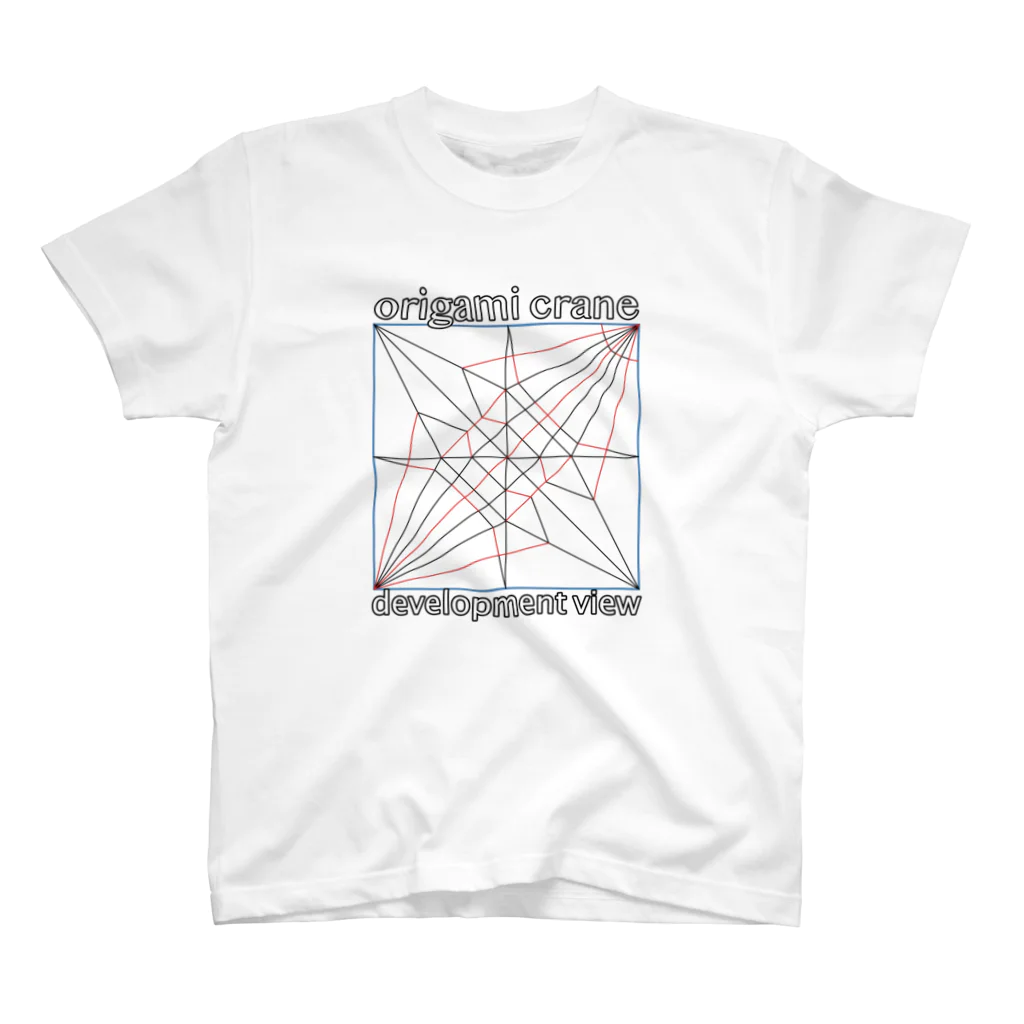yuccoloの折り鶴展開図 スタンダードTシャツ