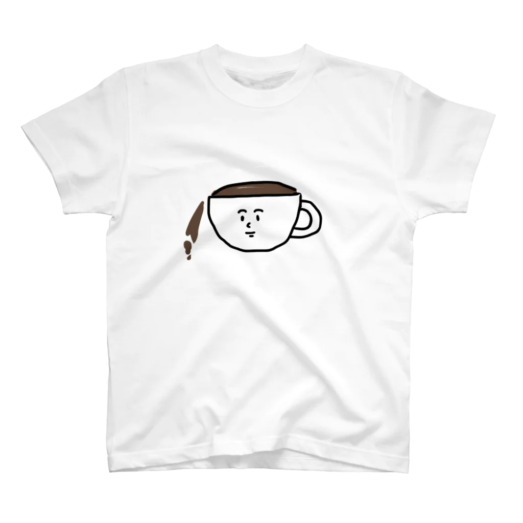 ma_yu_miのこぼれたコーヒーくん スタンダードTシャツ