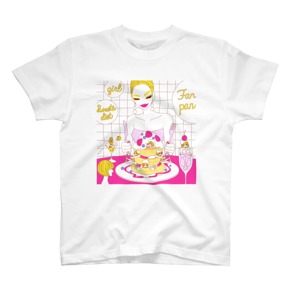 sachiko2004shopのFANCY PANCAKE Regular Fit T-Shirt