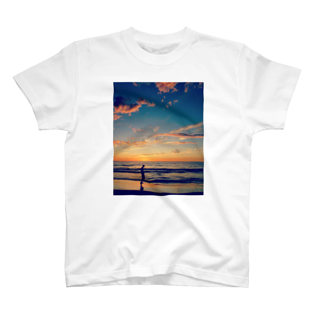 nature_photo SHOPのSunset  Beach スタンダードTシャツ