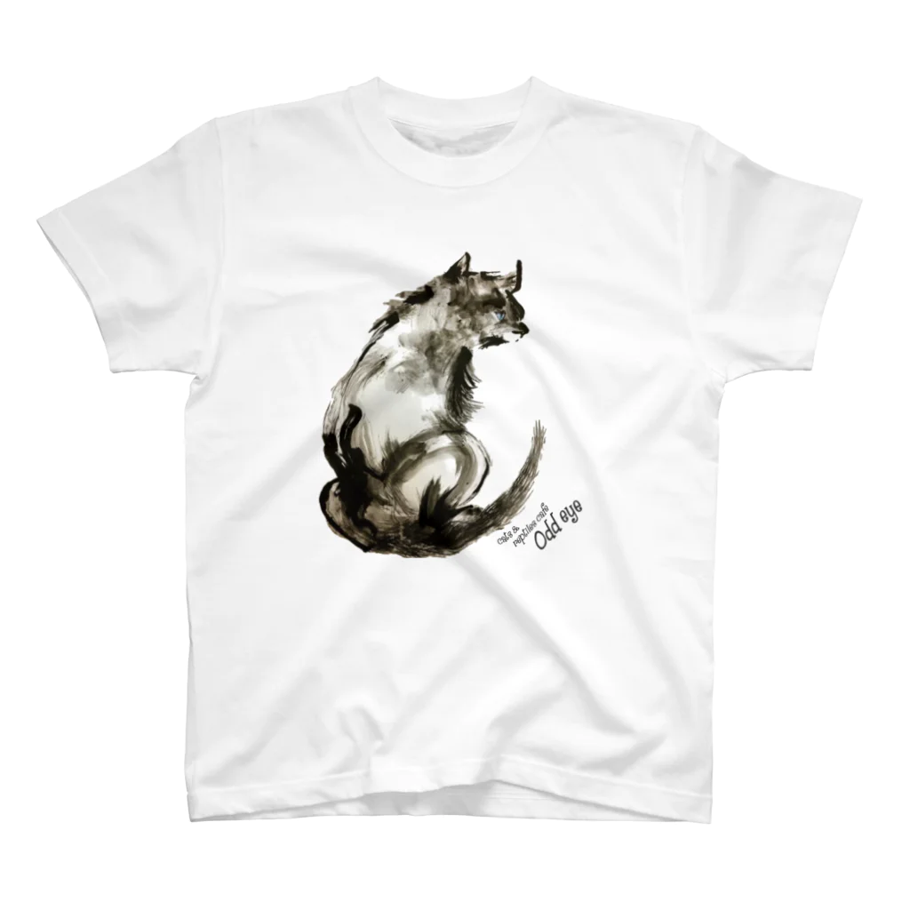 cats&reptiles cafe Odd eyeのOdd eyeグッズ スタンダードTシャツ