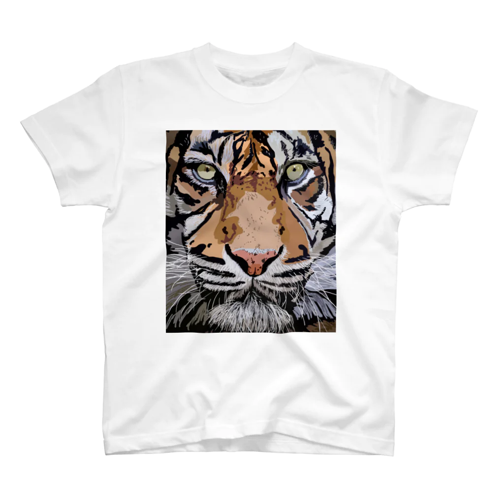 NAKAMARU ART SHOPのTIGER スタンダードTシャツ