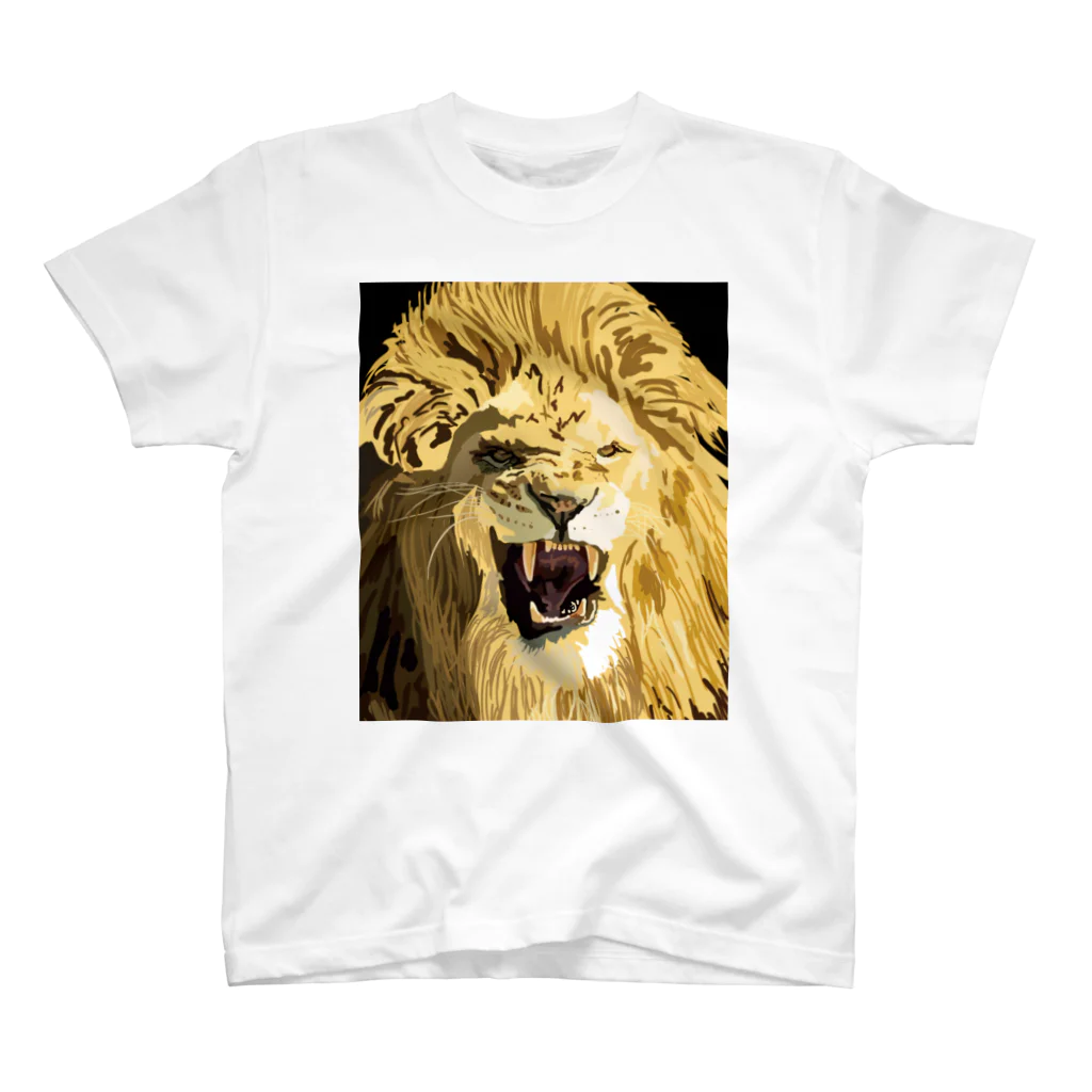 NAKAMARU ART SHOPのLION スタンダードTシャツ