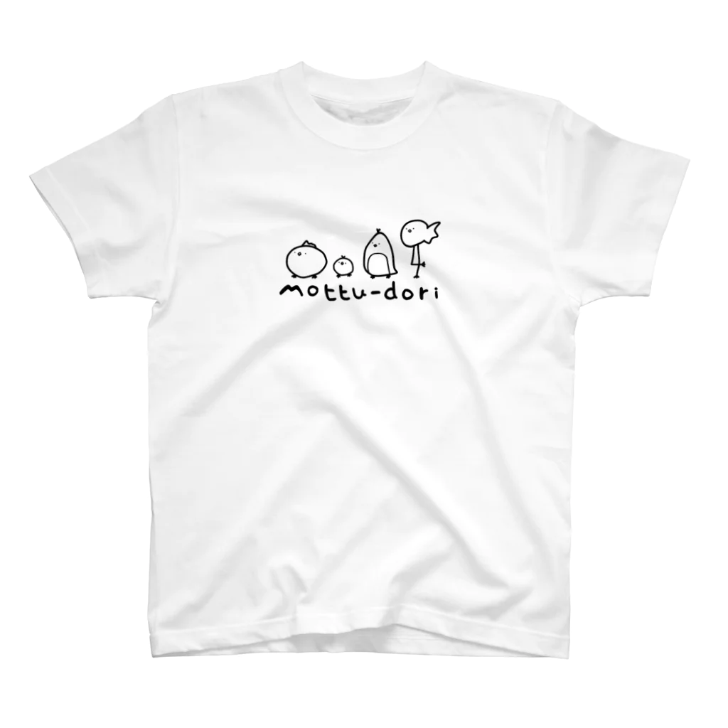 もつみせのもつどりず　くろ Regular Fit T-Shirt