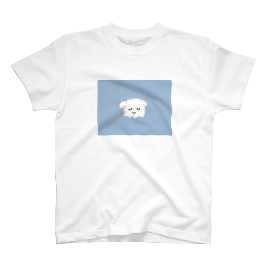 おおすしやさんのおおすしがすきな白犬 スタンダードTシャツ