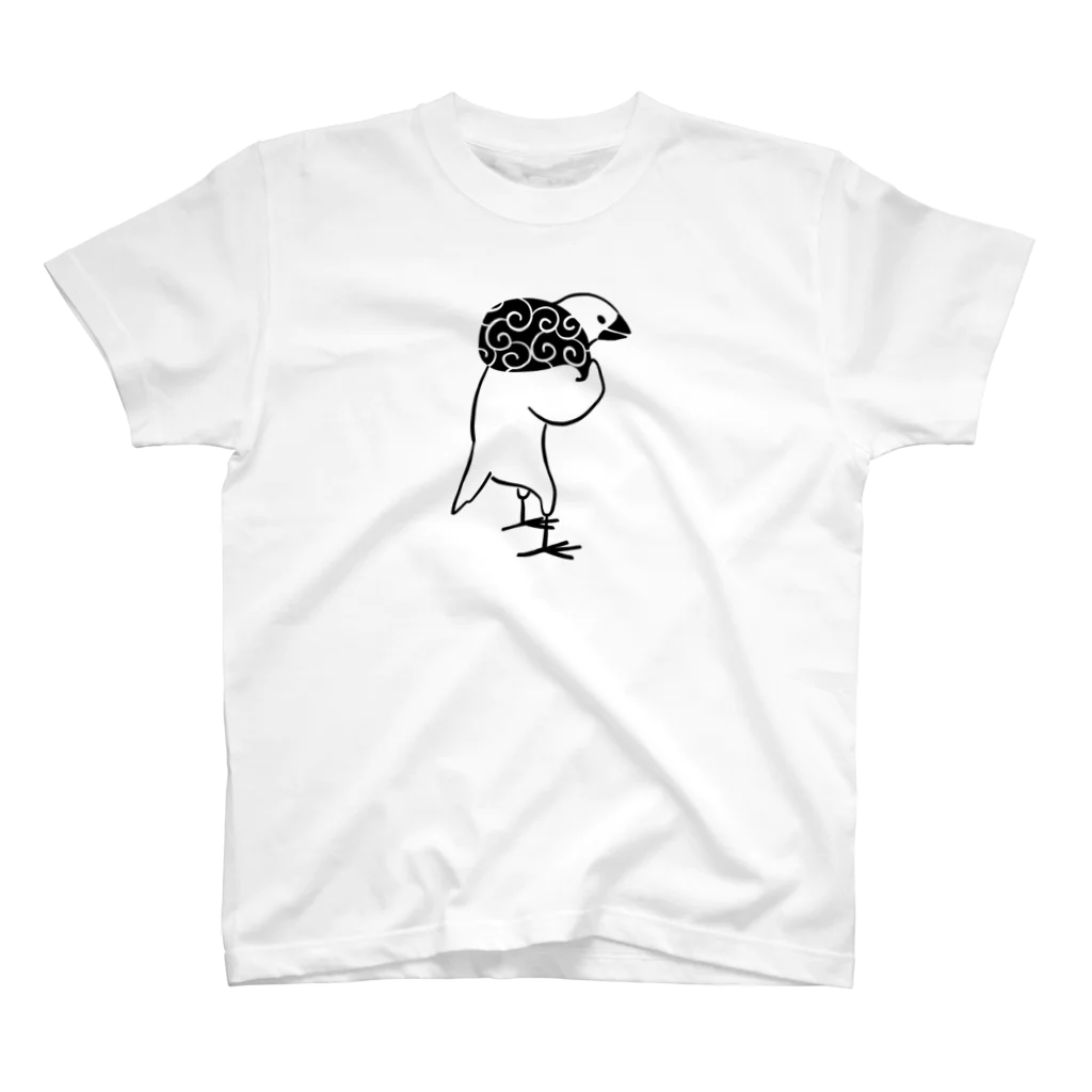 ふろしき文鳥のお店の猫背のふろしき文鳥 Regular Fit T-Shirt