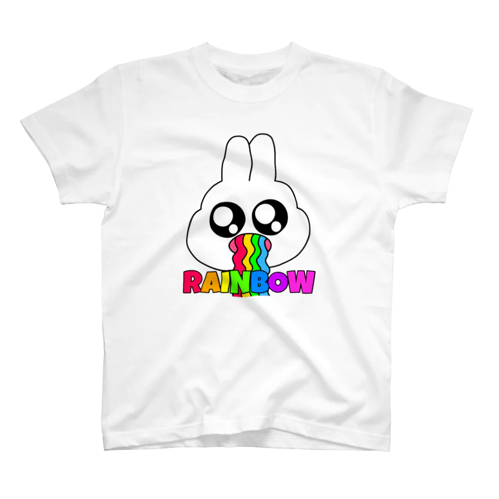 ぶんぶこmartのうさのこちゃんRAINBOW Regular Fit T-Shirt