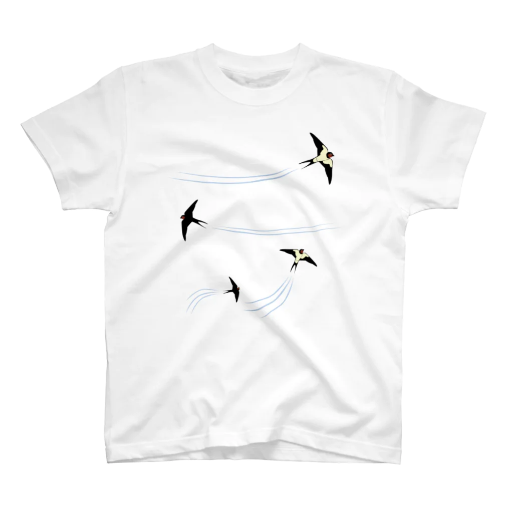 琥珀色に咲く花のツバメ兄弟〈飛ぶ練習〉② Regular Fit T-Shirt