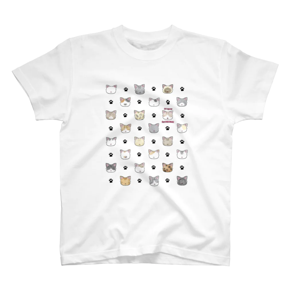 ツムのぽてぽて屋の猫柄24 スタンダードTシャツ