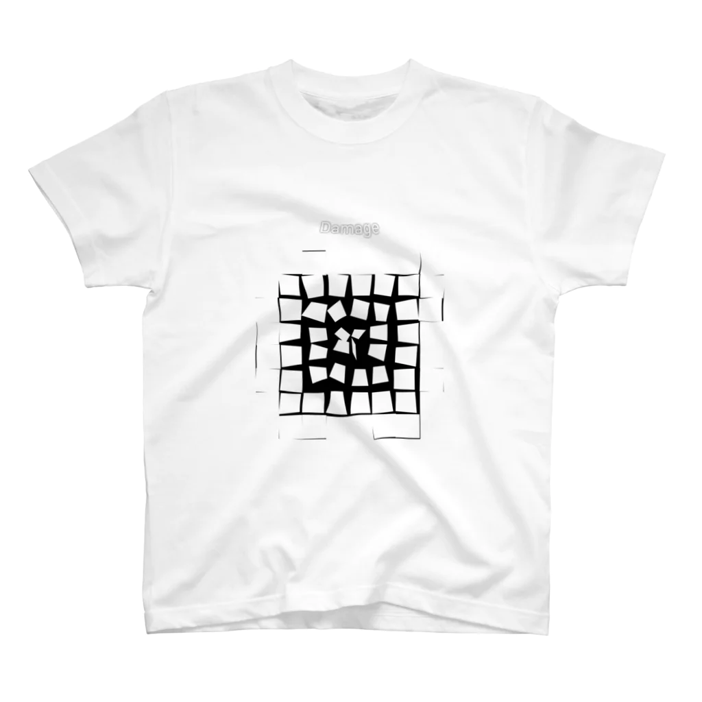 WEBCRE8.jpのDamage スタンダードTシャツ