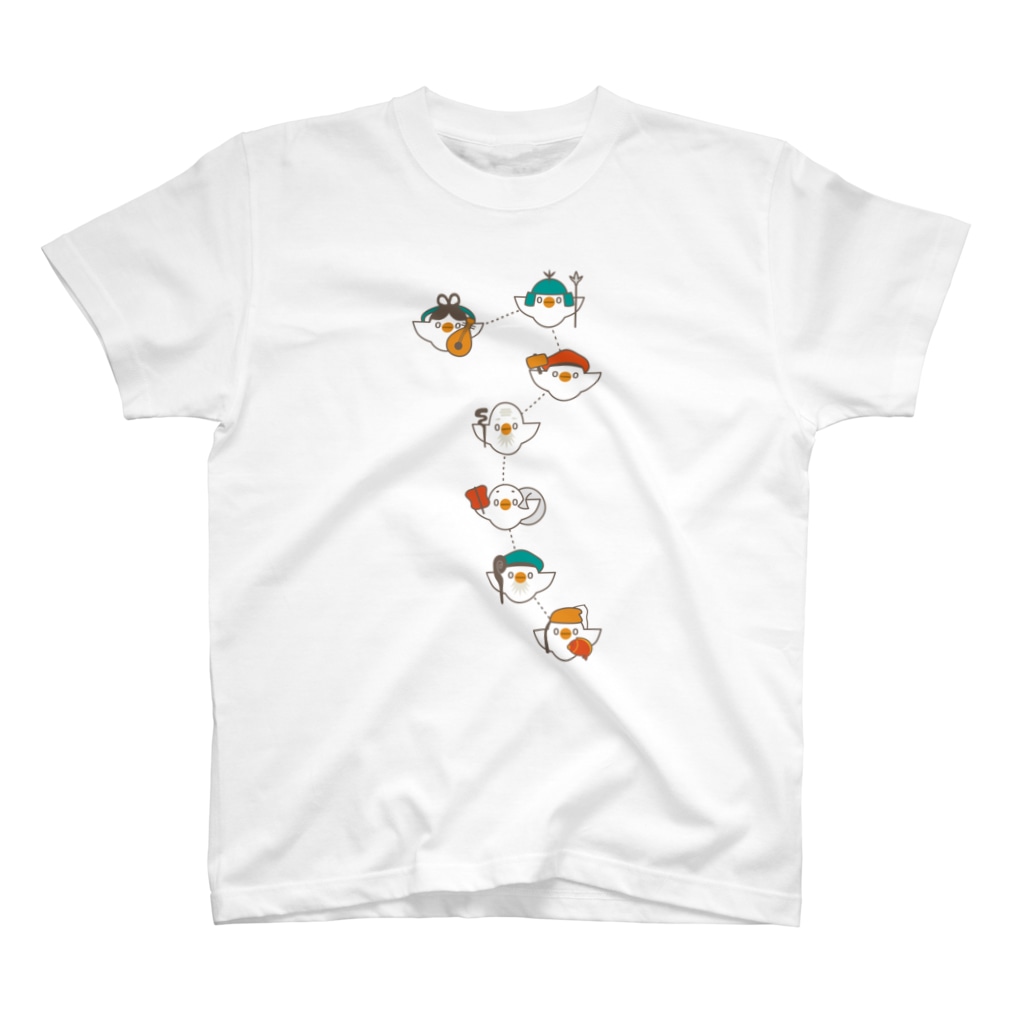 (\( ⁰⊖⁰)/) esaのｼﾁﾌｸﾄﾞﾘ (ｹﾝｼﾛｳ) Regular Fit T-Shirt