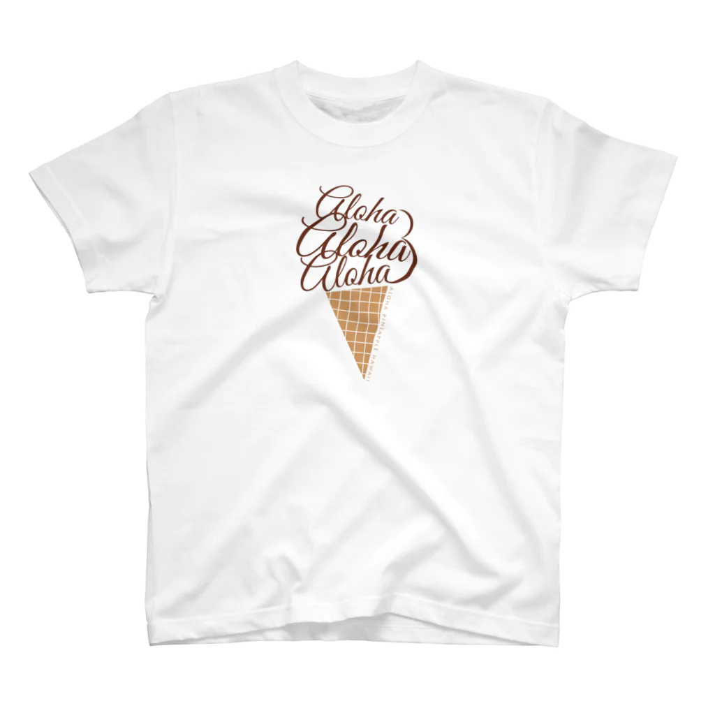 aloha_pineapple_hawaiiのチョコレートジェラート aloha 086 スタンダードTシャツ