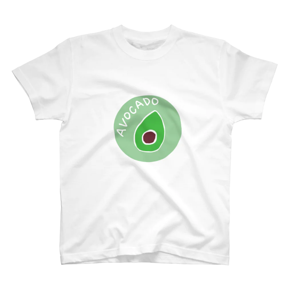 桃じゃむの緑　アボカド　イラスト スタンダードTシャツ