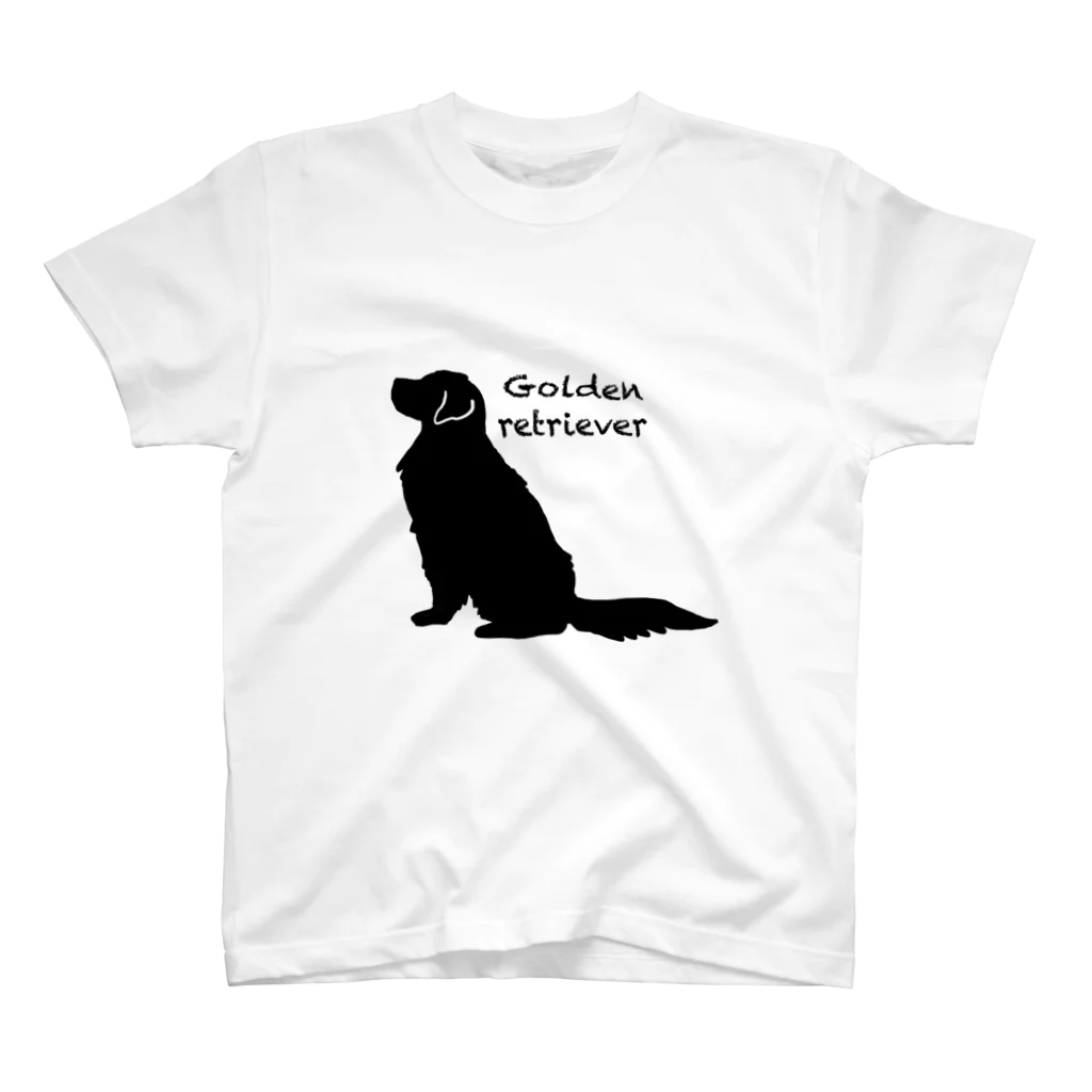 うちのあかりん家のmy dog Golden retriever  スタンダードTシャツ