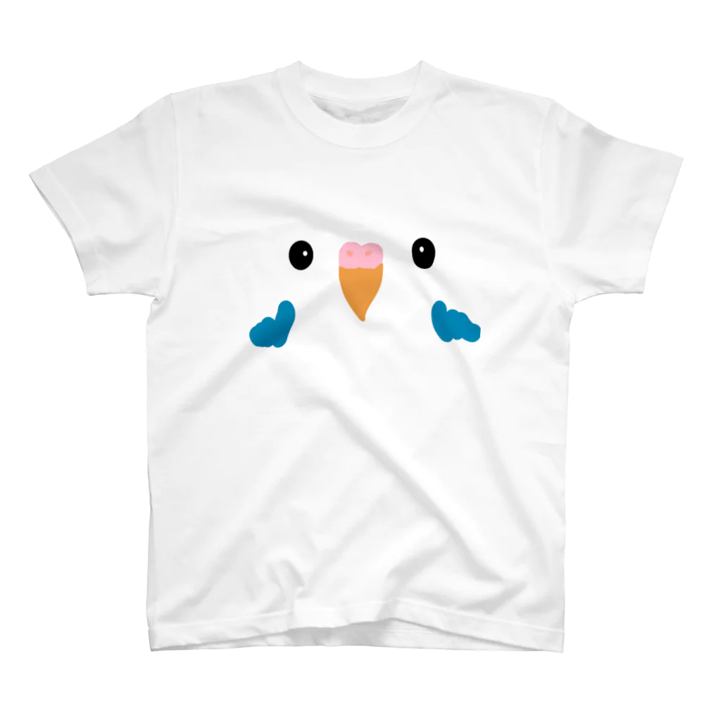 inko andのセキセイインコちゃん スタンダードTシャツ