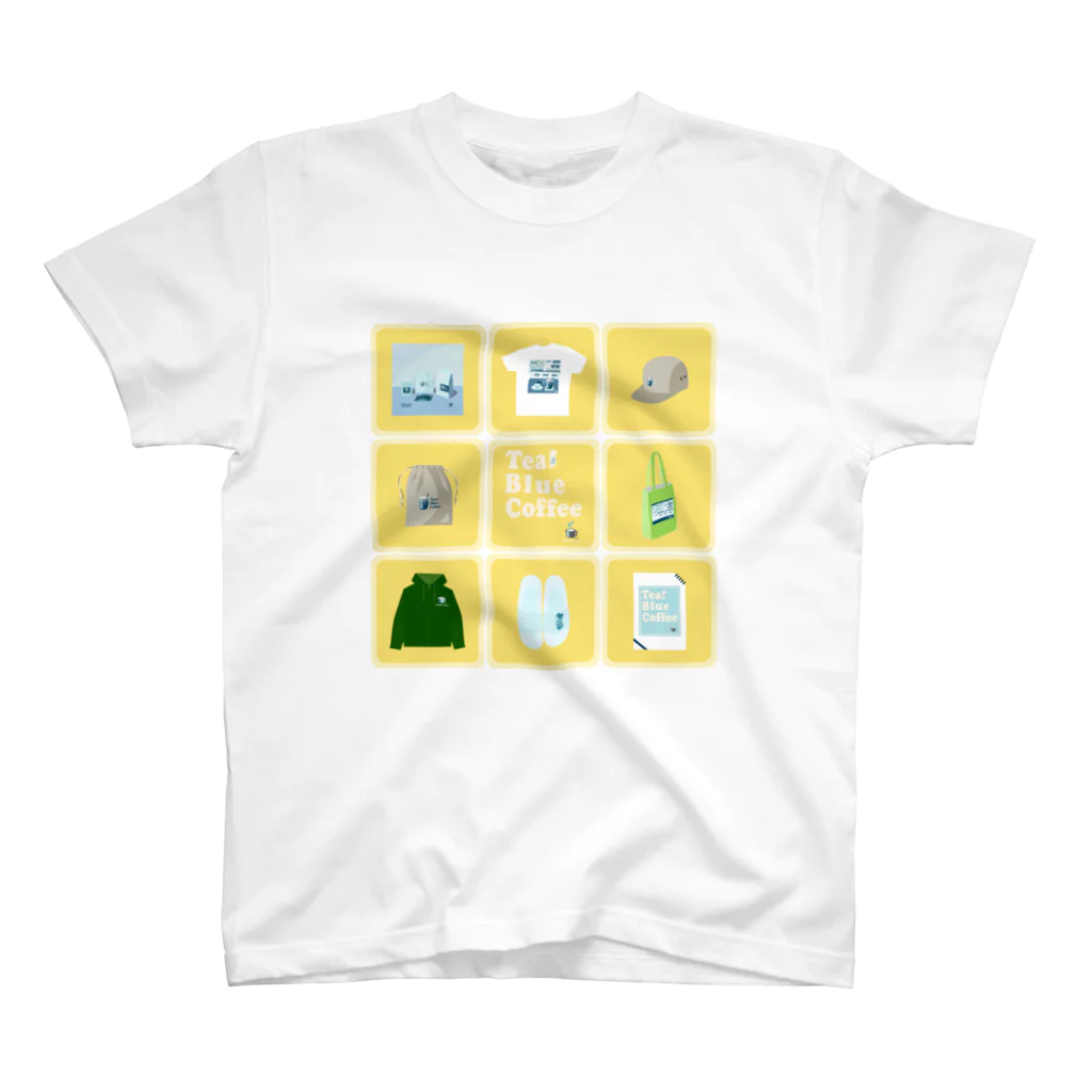 Teal Blue CoffeeのTealBlueItems _Cube YELLOW Ver. Regular Fit T-Shirt