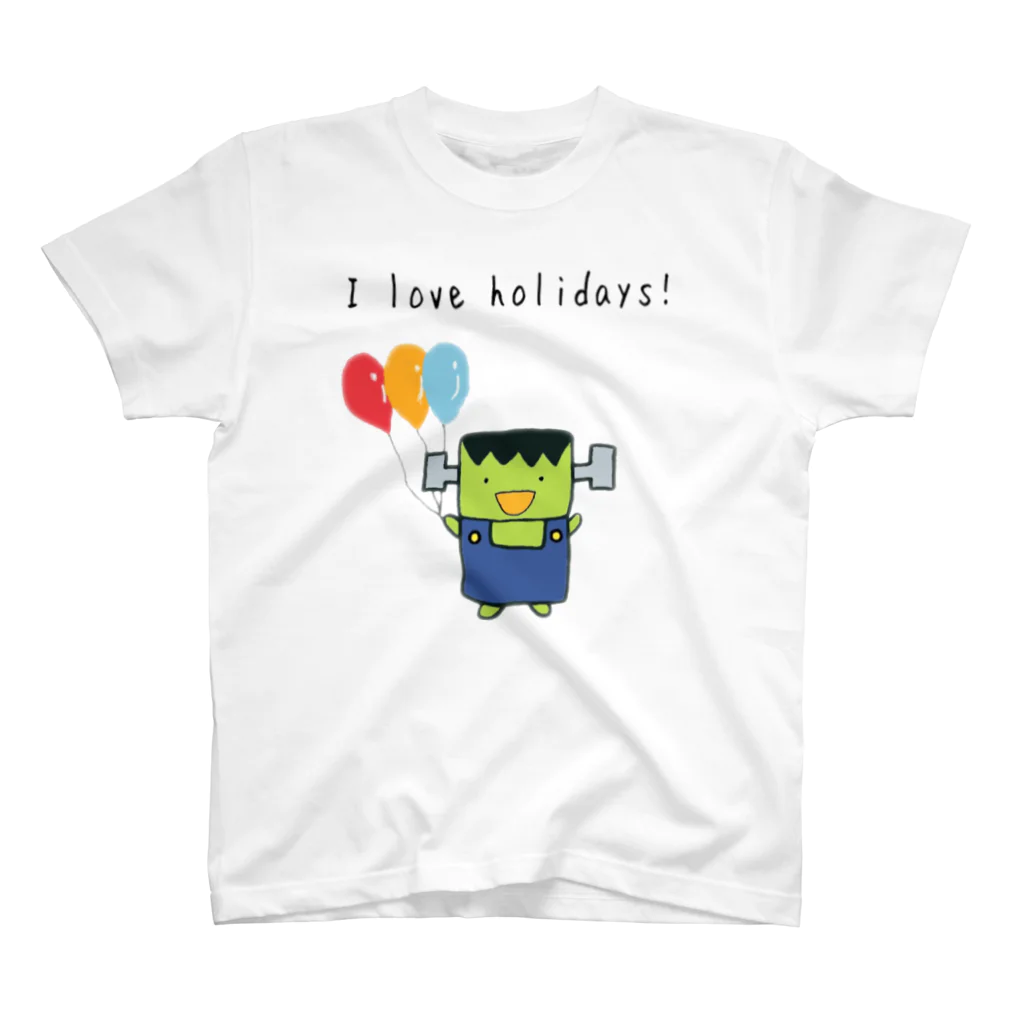 いかめし店舗のI love holidays! ふらんけん君 スタンダードTシャツ