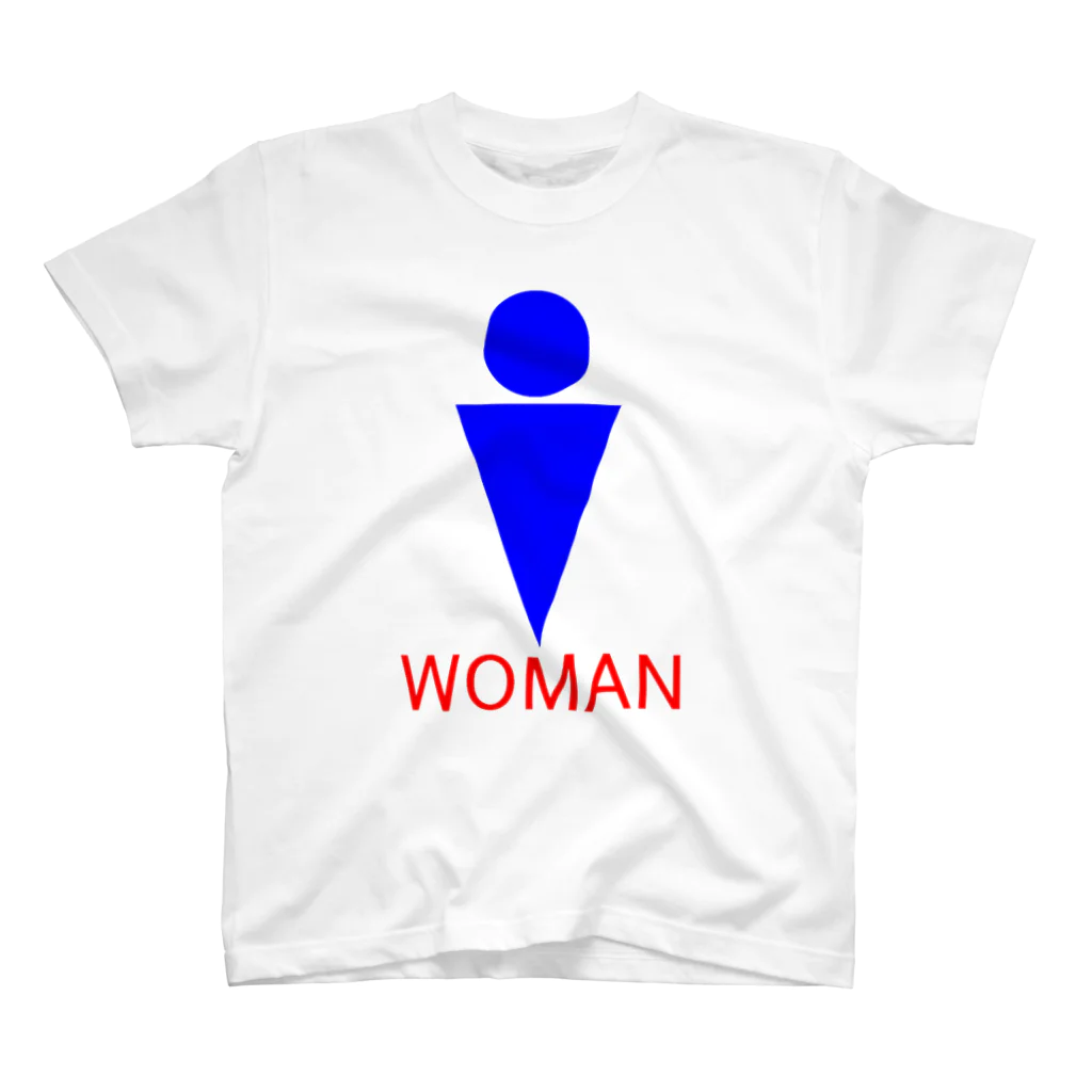 ぷらんく-triangle-のWOMAN?Tシャツ スタンダードTシャツ