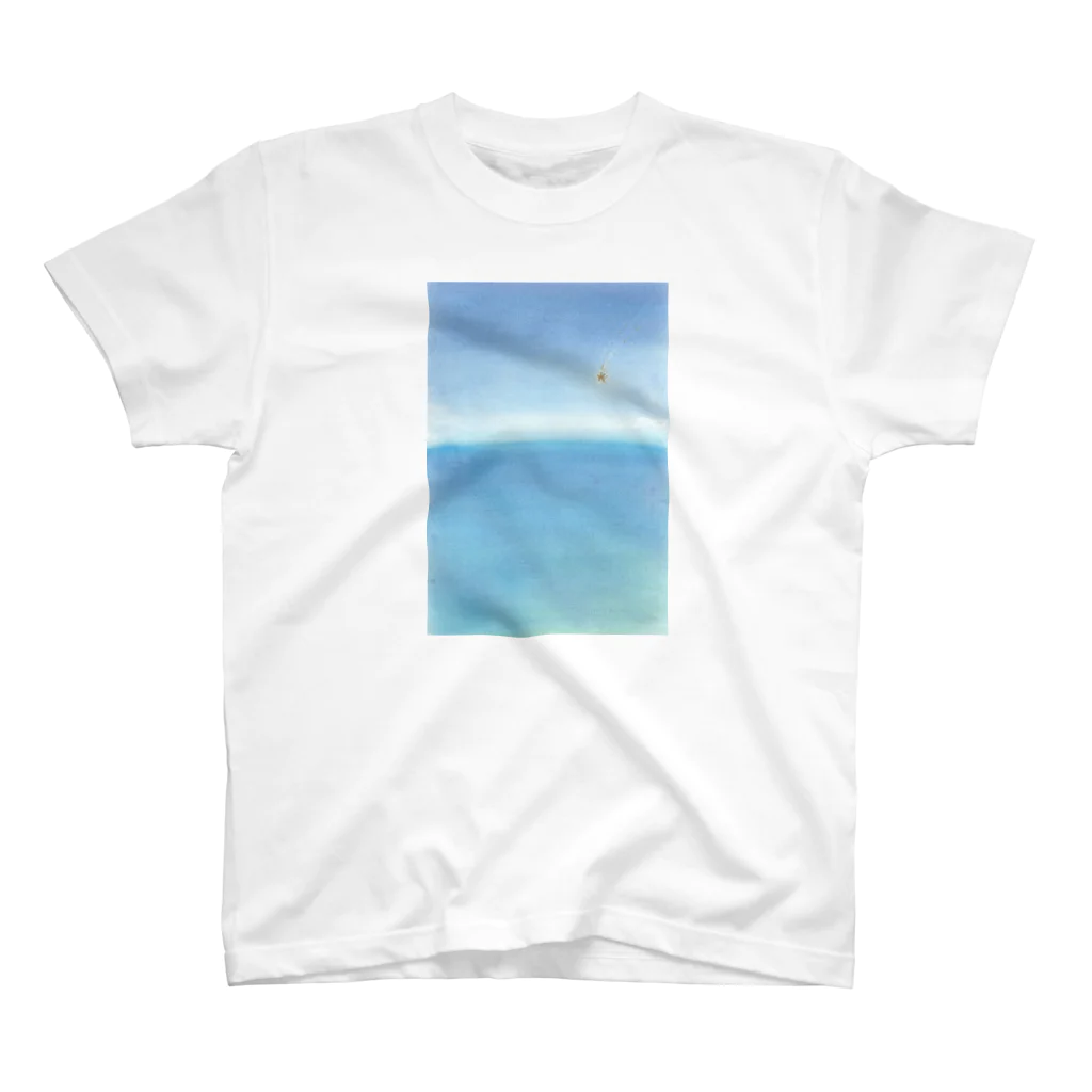 Sunrise Trip の海へダイブしようとする星 スタンダードTシャツ