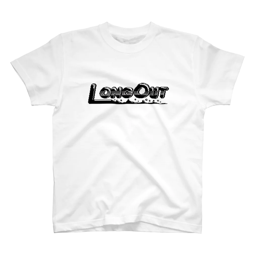 LONGOUTのLONGOUTブラックロゴ スタンダードTシャツ