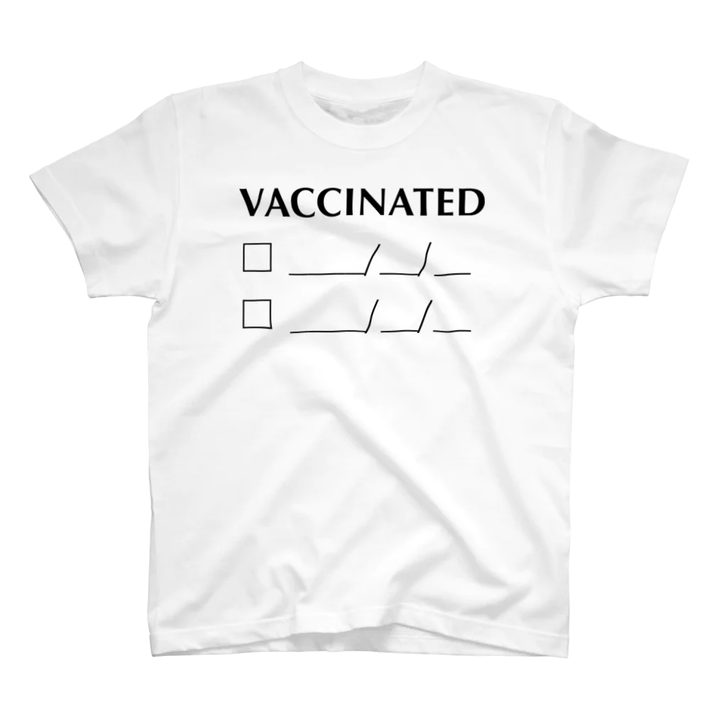 Vaccinated2021のワクチン接種確認 Vaccinated check Regular Fit T-Shirt