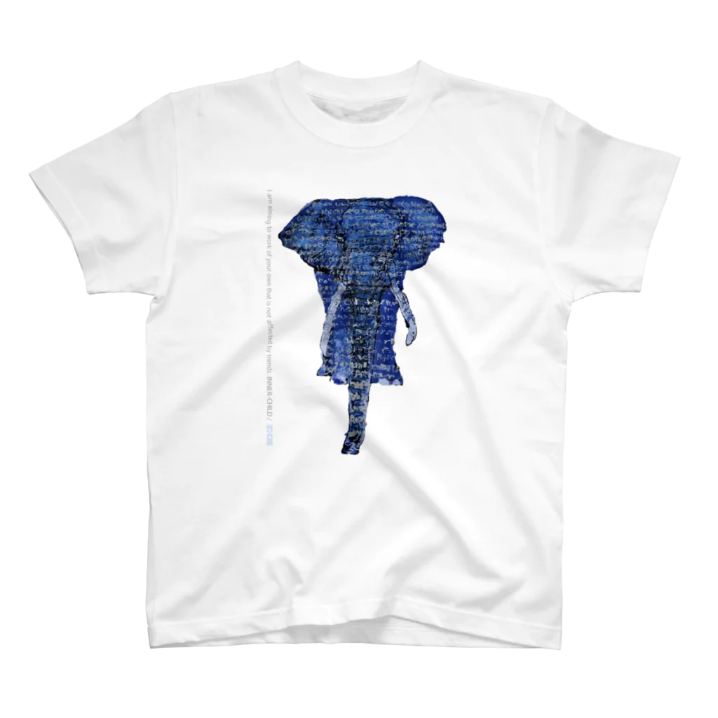 P's Inner-childのElephant/ECHOES Regular Fit T-Shirt