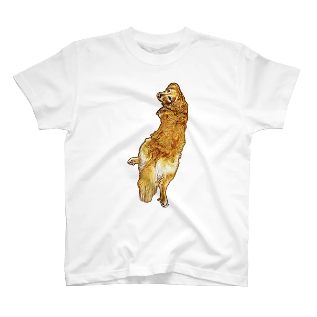 flatcoatedretrieverのgolden retriever スタンダードTシャツ