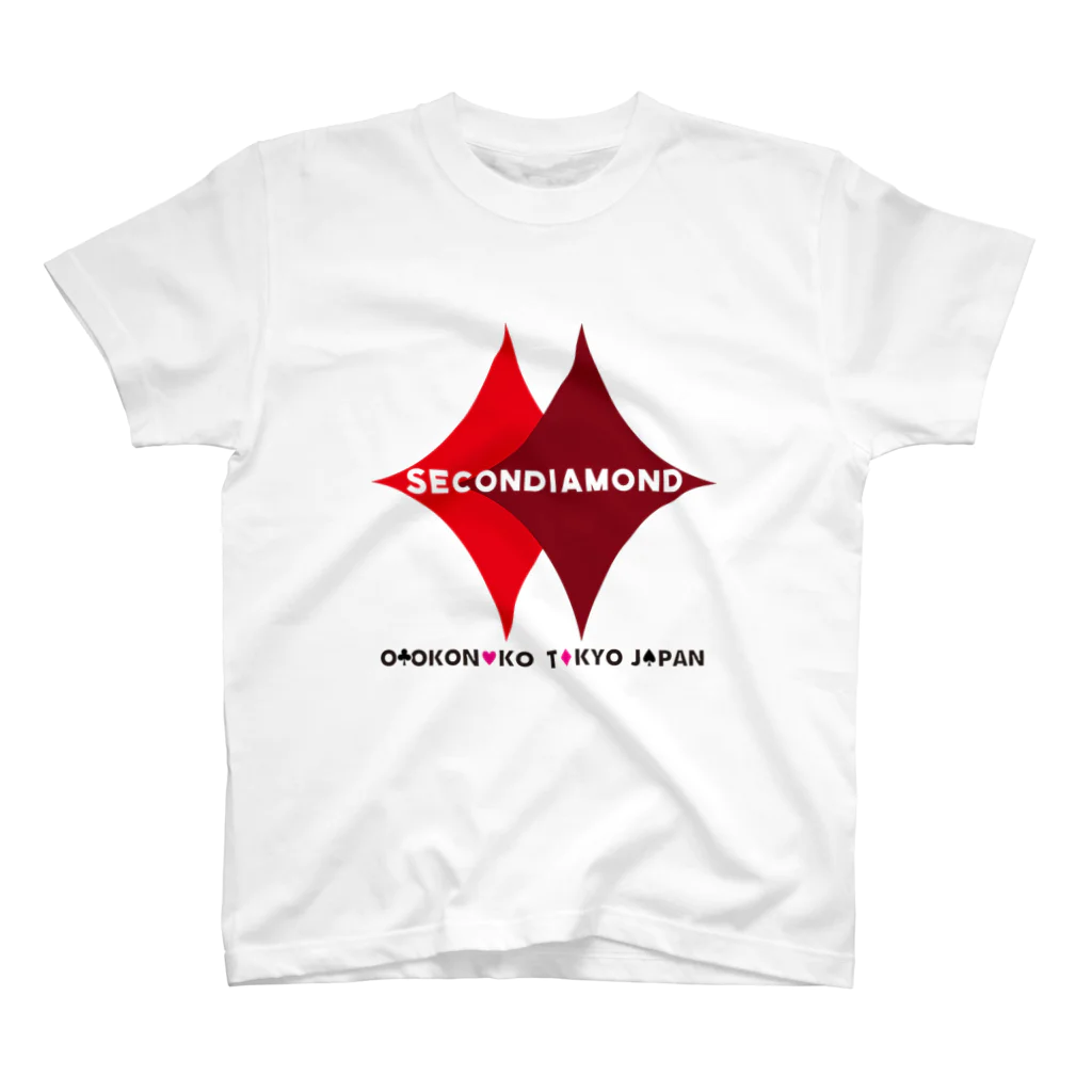 OTOKONOKOTOKYOJAPANのSECONDIAMOND スタンダードTシャツ