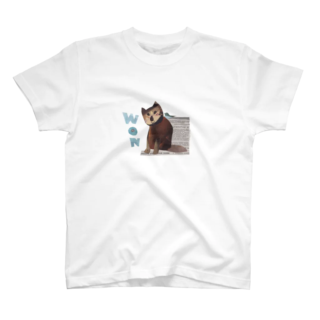 WON CHANCE ワンチャンスのWON DOG コトリ（カナエシープ） スタンダードTシャツ