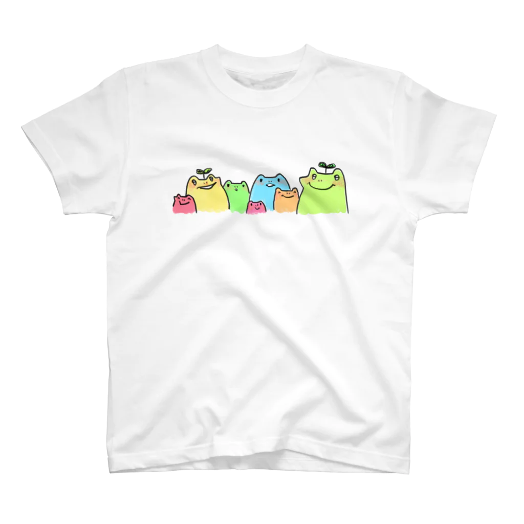 にくすいまるのかえるもりもりのやつ スタンダードTシャツ