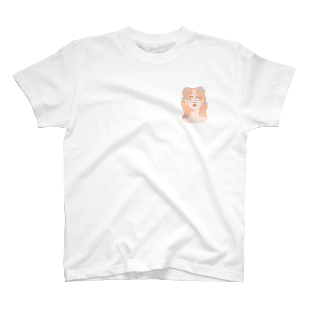 hyu-ge（イラスト）のorange girl Regular Fit T-Shirt