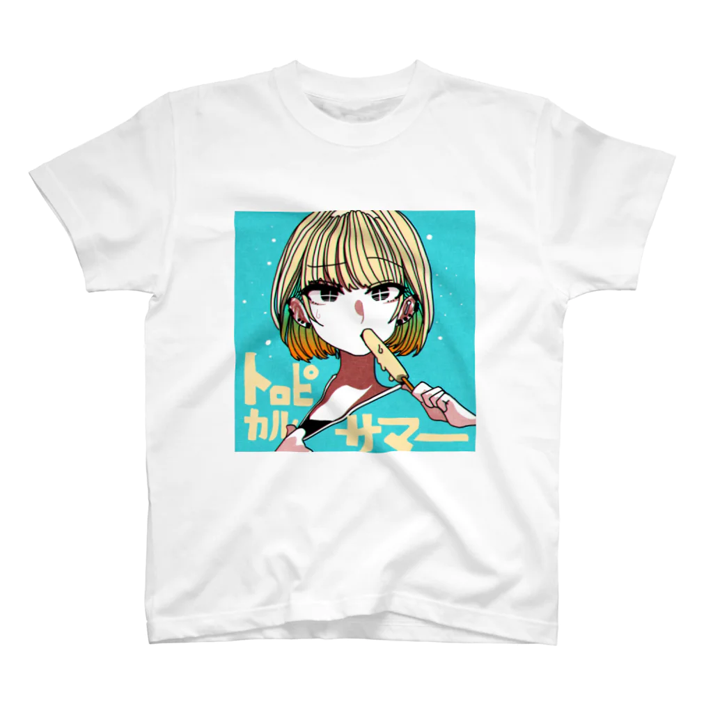 おにぎりまんSUZURI支店のトロピカルサマー姉さん スタンダードTシャツ