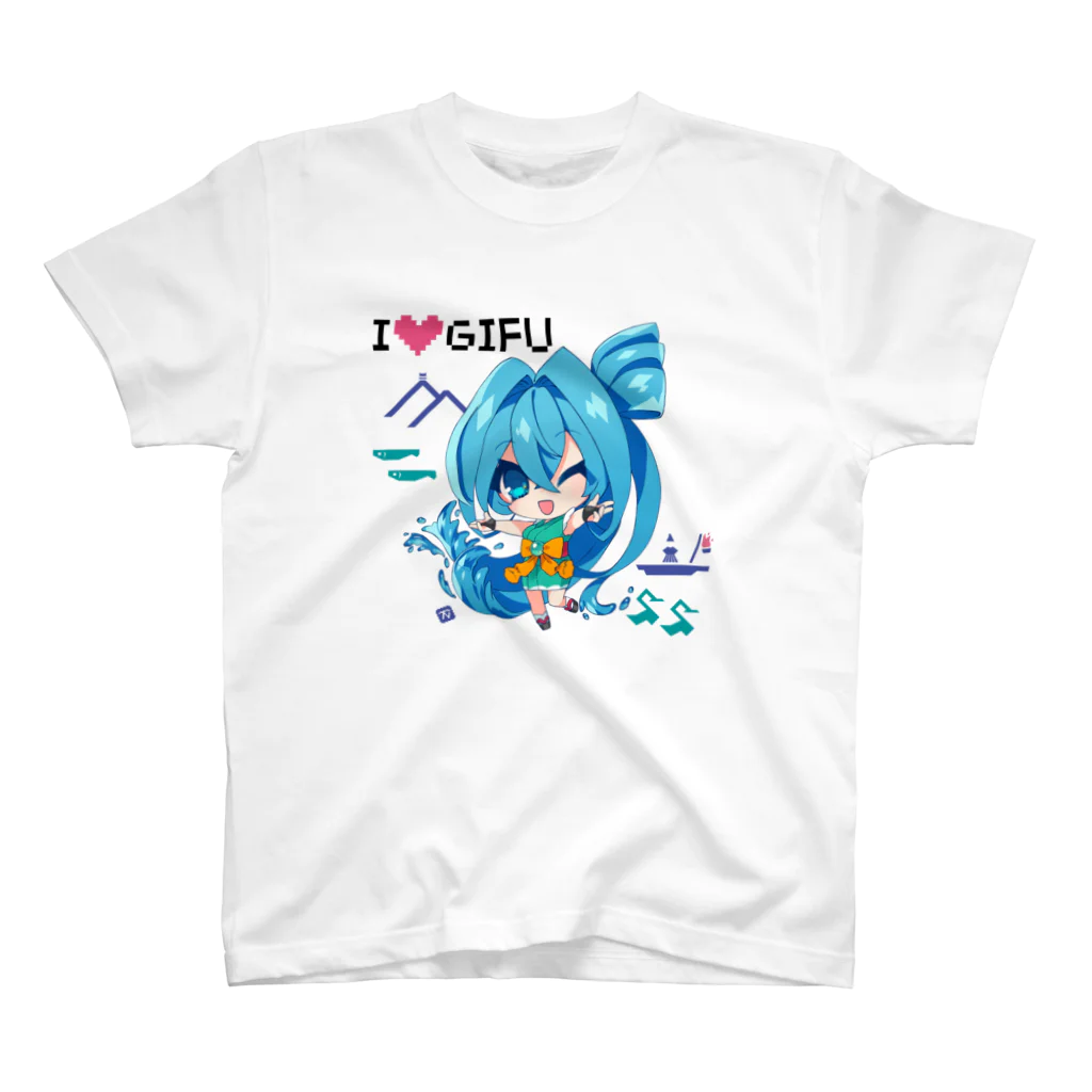 tear#s STOREの長良川ちゃん 岐阜推しver スタンダードTシャツ