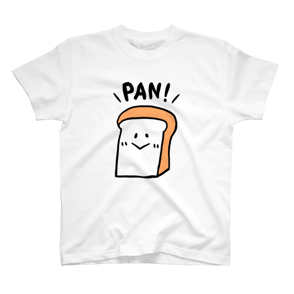 ぐみこのパン屋🍞の食パンのPANくん。 スタンダードTシャツ