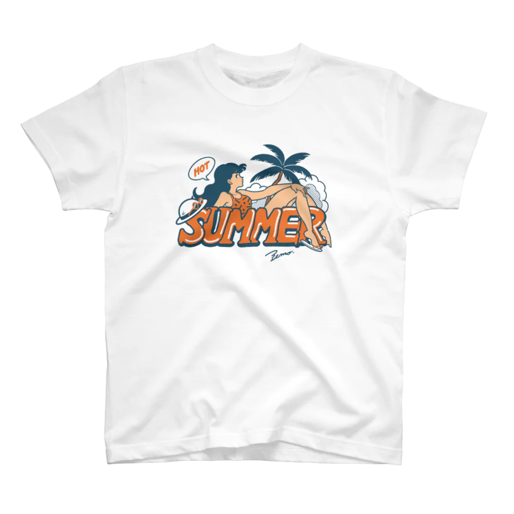 イラストレーターのサンレモのＨＯＴなＳＵＭＭＥＲ スタンダードTシャツ