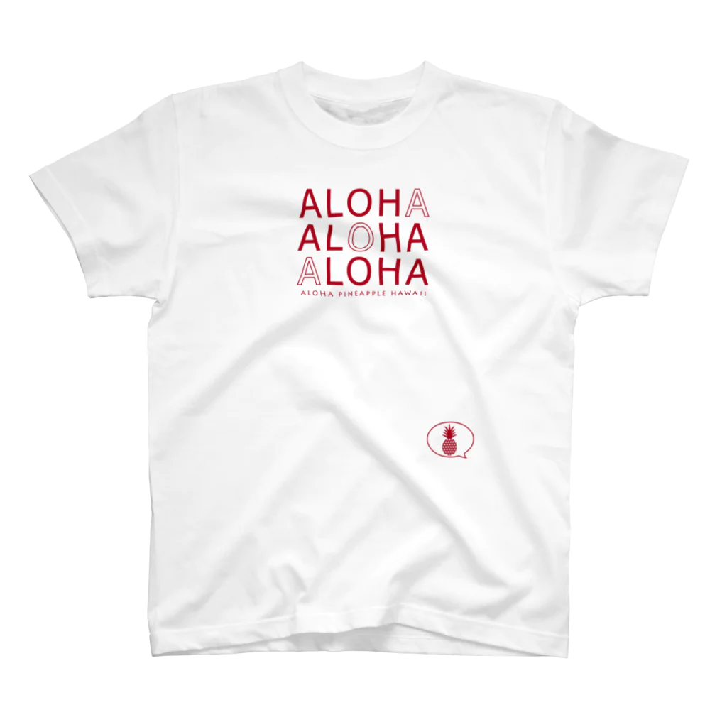 aloha_pineapple_hawaiiのALOHA ALOHA ALOHA (ストロベリー)106 スタンダードTシャツ