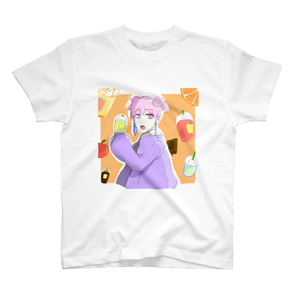 らいおん's SHOPのフラペチーノ大好き女の子 スタンダードTシャツ