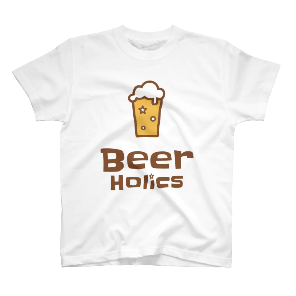 BeerHolicsのBeerHolics ロゴ大 Regular Fit T-Shirt