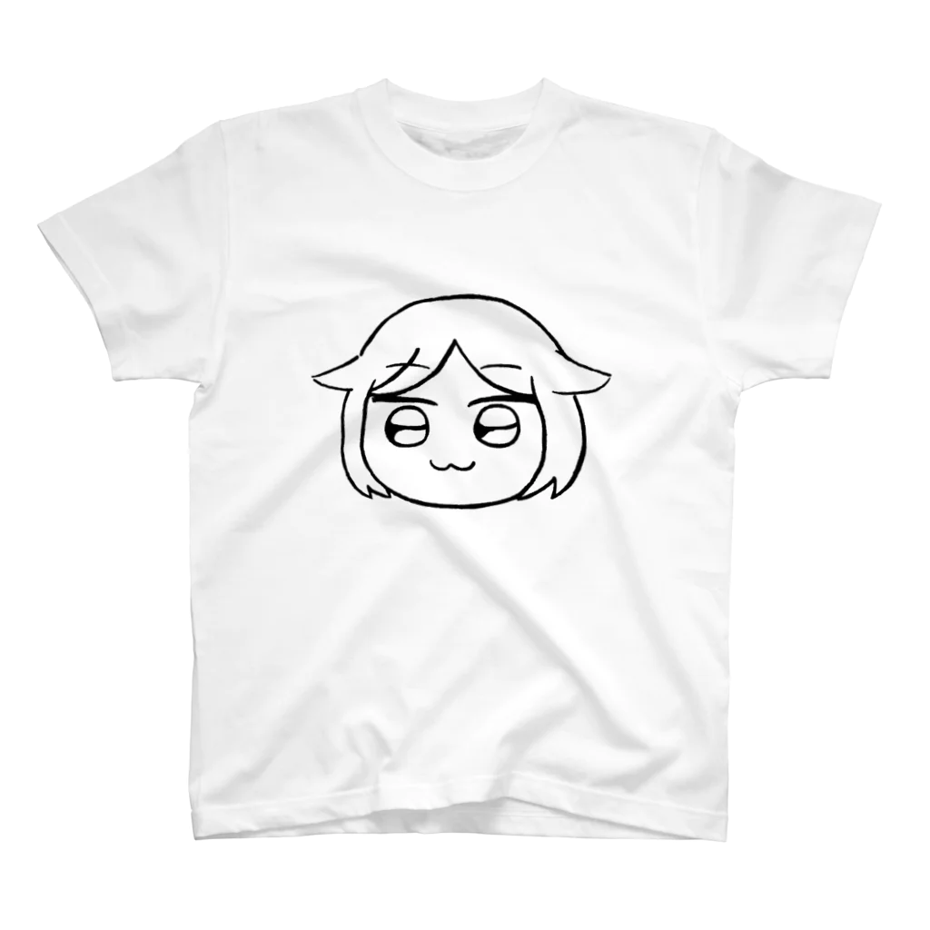 橋本ライドンショップの妹（顔／モノクロ） スタンダードTシャツ