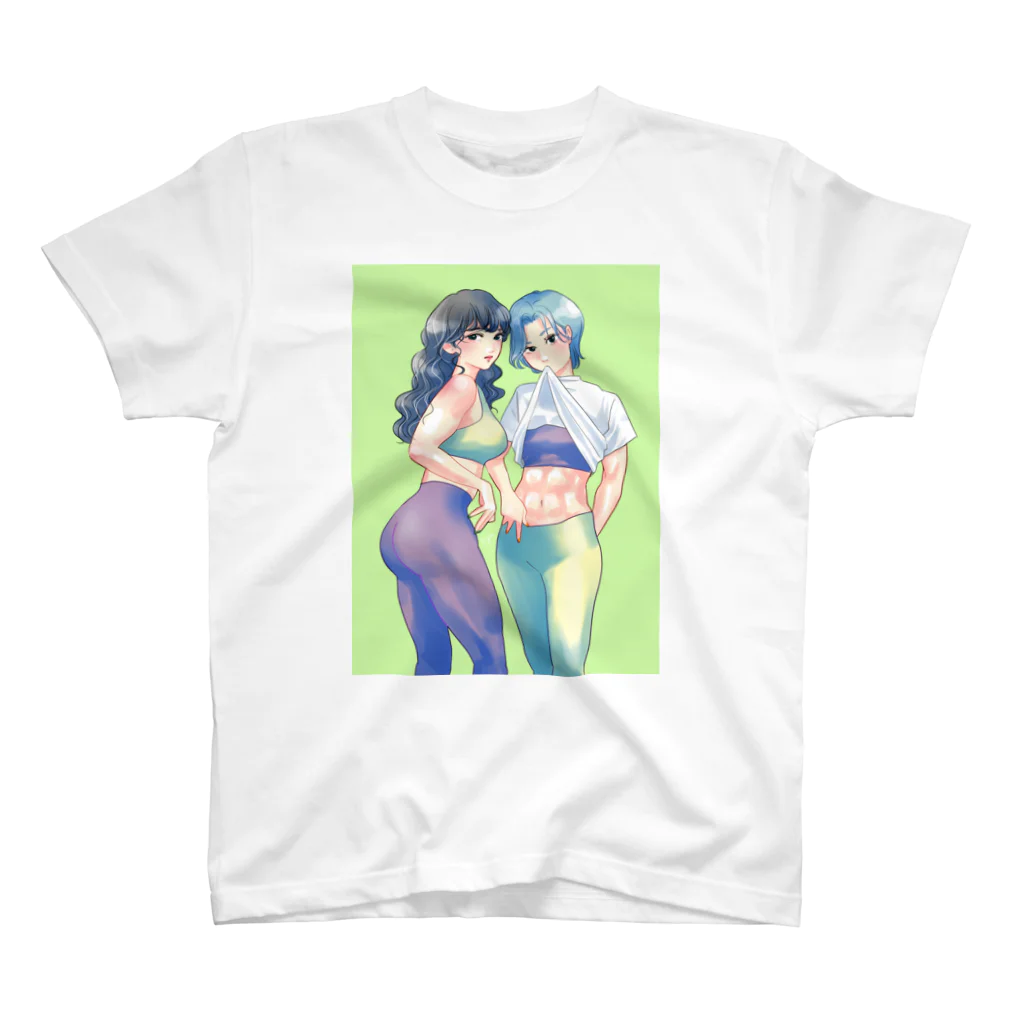 Y.A.E.Cの筋肉女子ちゃん スタンダードTシャツ