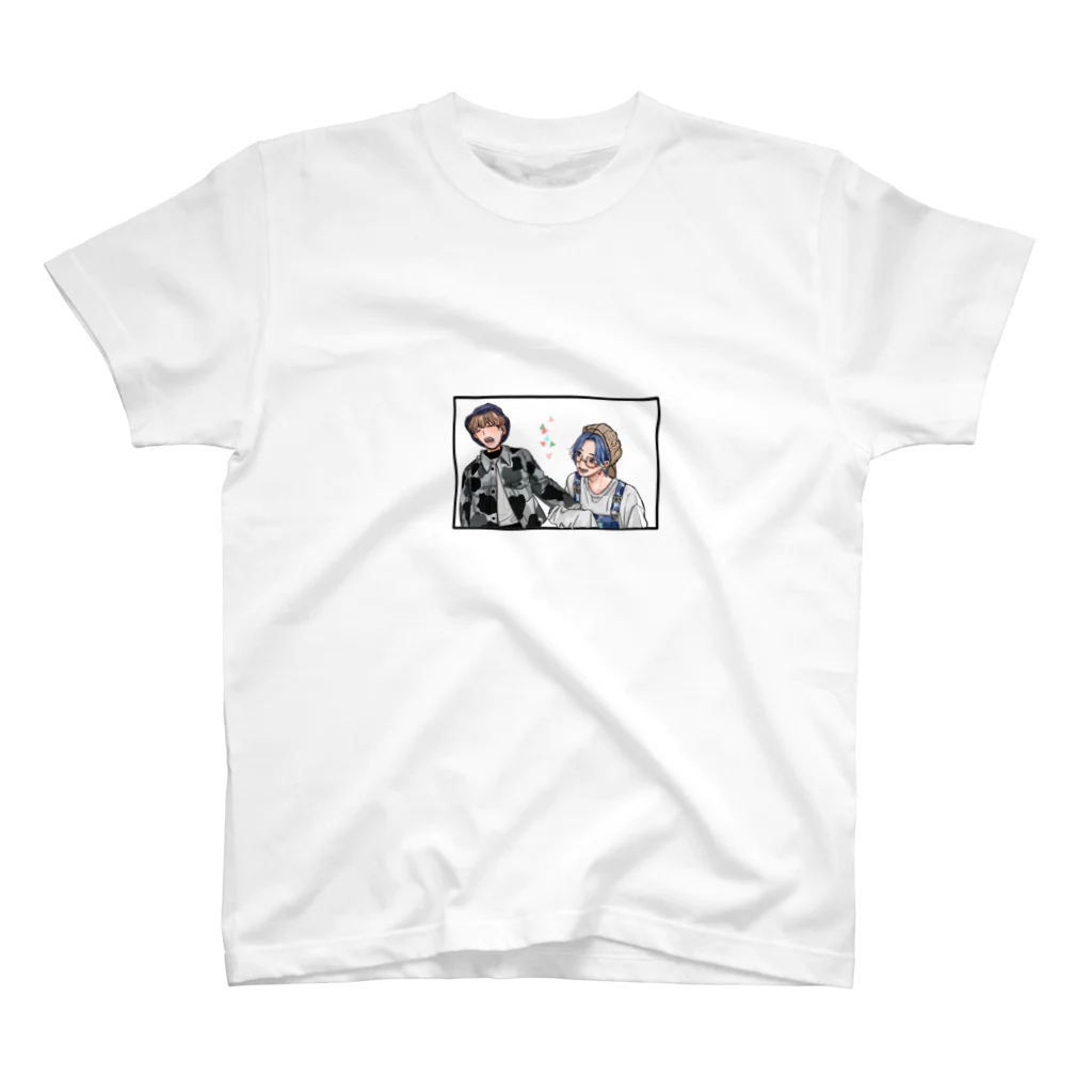 ルソー2世の仲良し2人組男性 Regular Fit T-Shirt