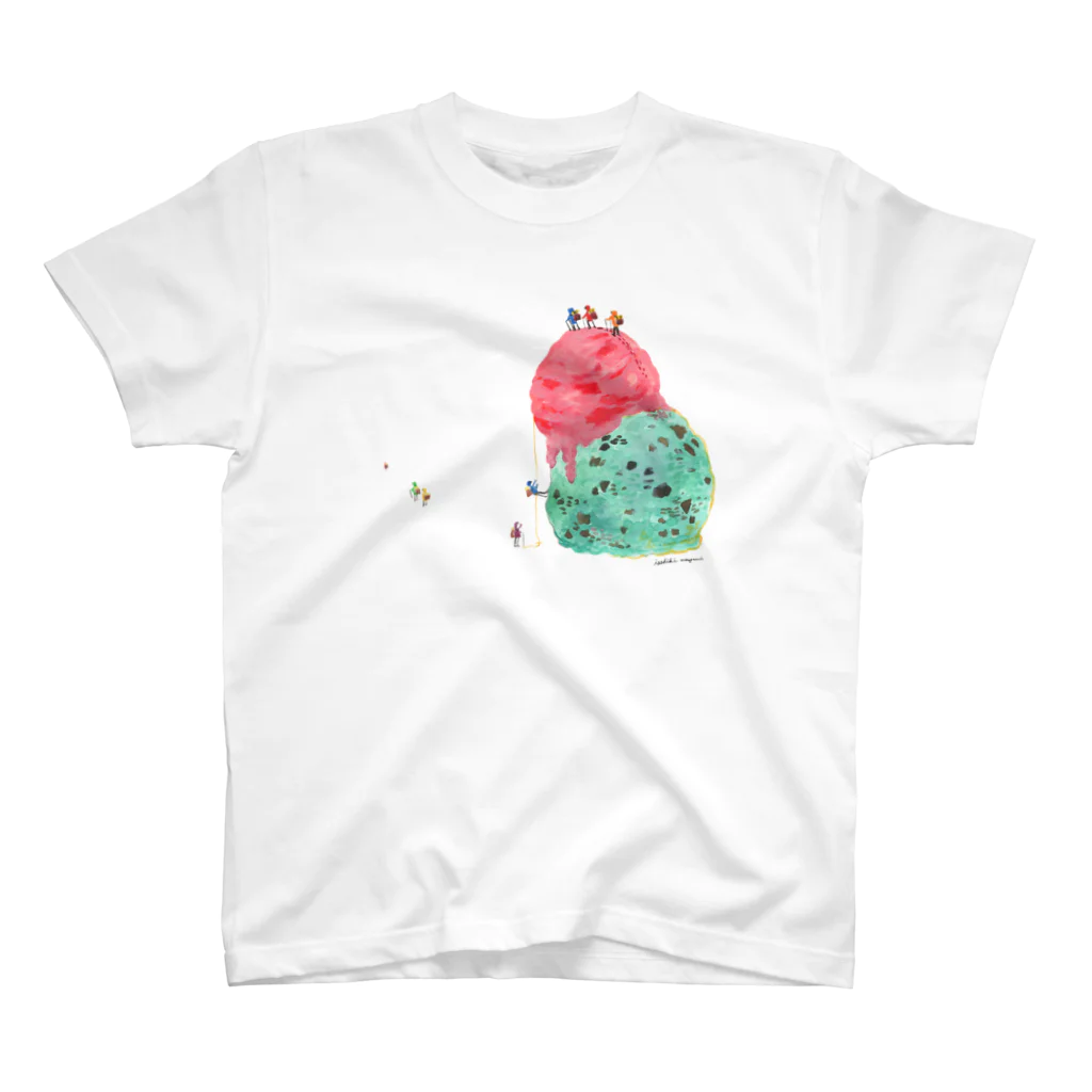 isshiki mayumiのアイスクリーム登山Tシャツ スタンダードTシャツ