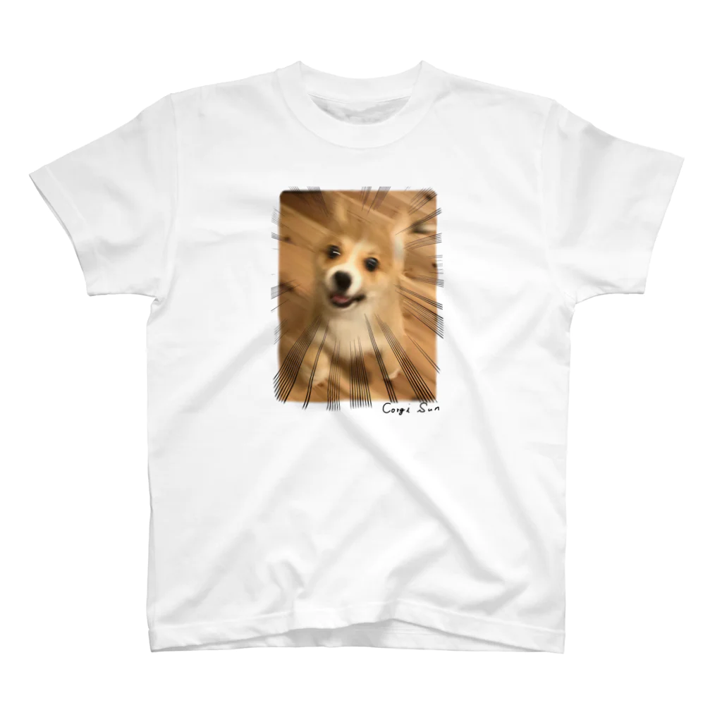 サンナナゴshopのコーギー犬　サンちゃん「あそぼ！！」 Regular Fit T-Shirt